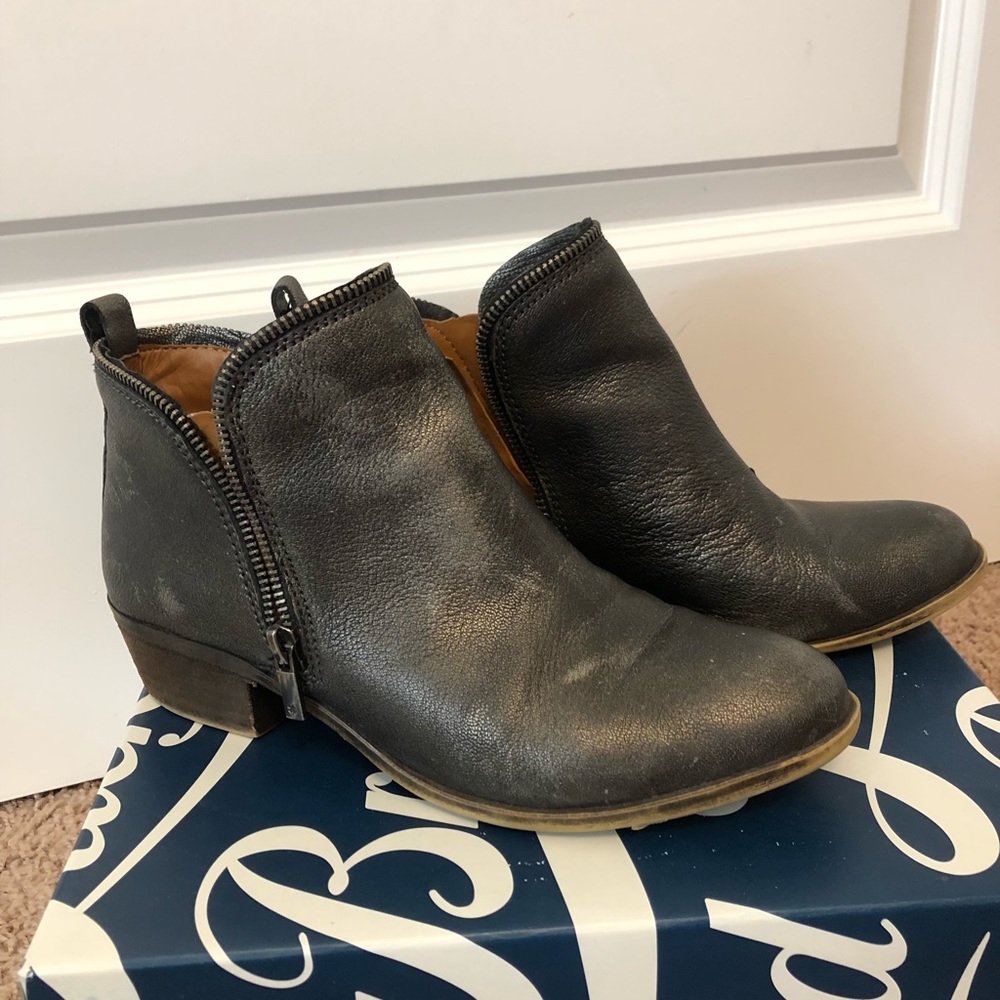 Lucky Brand Grey Booties 8.5
